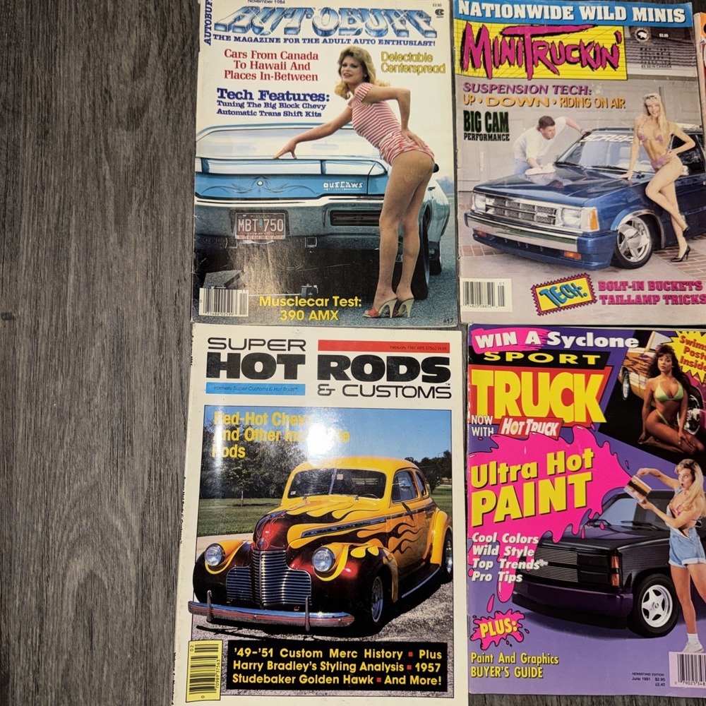 Vintage Car Magazine Lot of 6 Hot Rod Car Craft Muscle Car Review Mini Truck Vtg - Picture 2 of 5